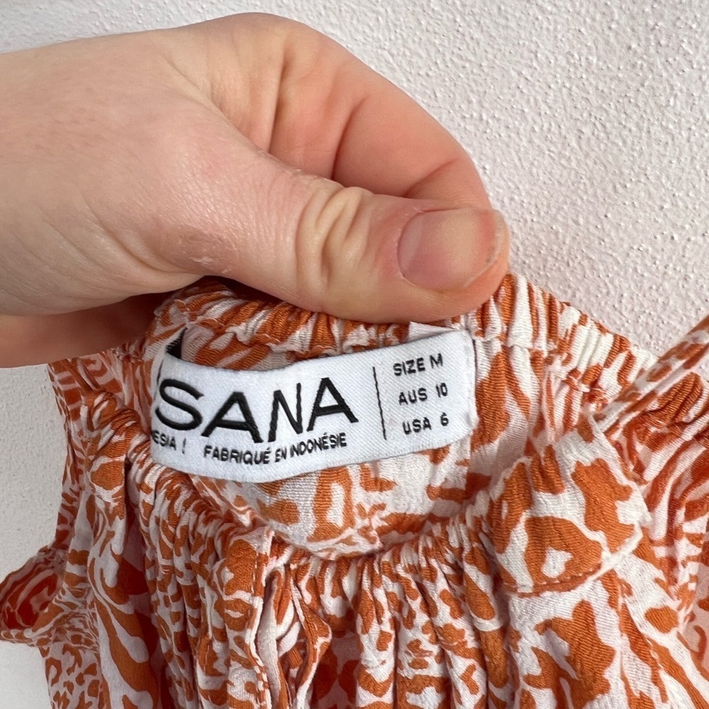 Lusana Leeda Dress in Tarra Animal Print, size medium - Picture 4 of 5
